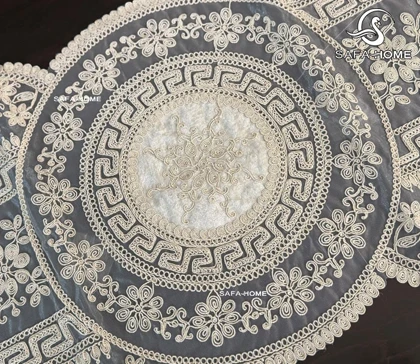 ست رومیزی مخمل قیطان طرح ورساچه 5 تکه