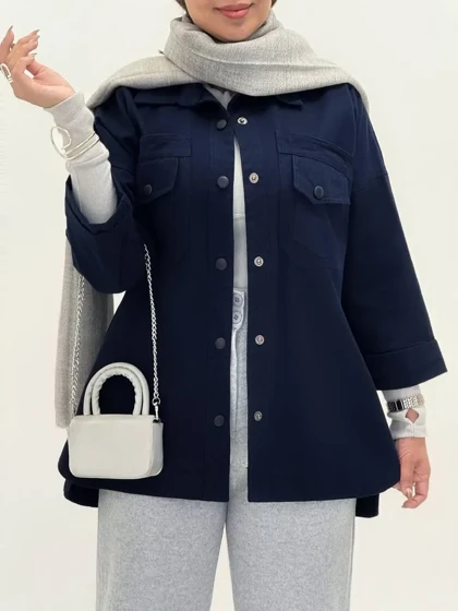 3565-مانتو کتان پیکو