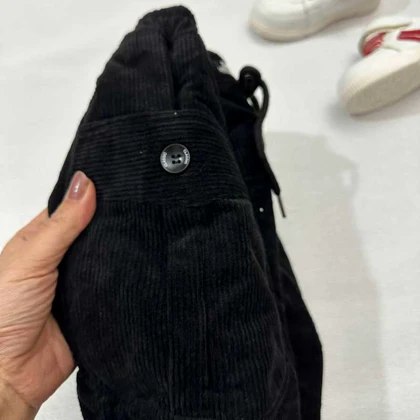 شلوار مخمل کبریتی لاینردار مدل مام