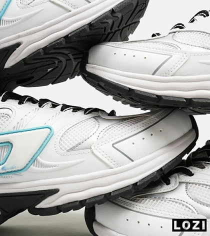 کفش کتانی مردانه سفید آبی DIESEL S-SERENDIPITY SPORT
