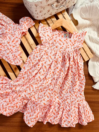 پیراهن دخترانه گلبهار