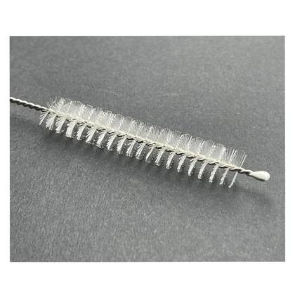 نی شربت استیل طلایی 6عددی بافرچه طرح برگ/p401