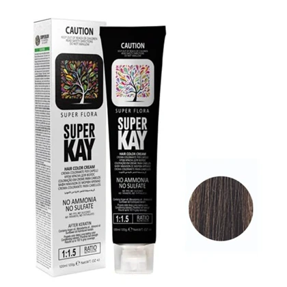 رنگ مو بدون آمونیاک سوپرکی رنگ شماره 4.0 Brown قهوه ای 120 میل