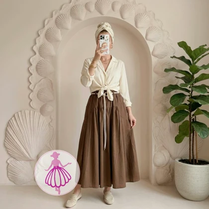 دامن لینن پیله دار جولیا