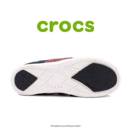 لوفر مردانه کراکس - Crocs Walu Accent Men Navy/True Red