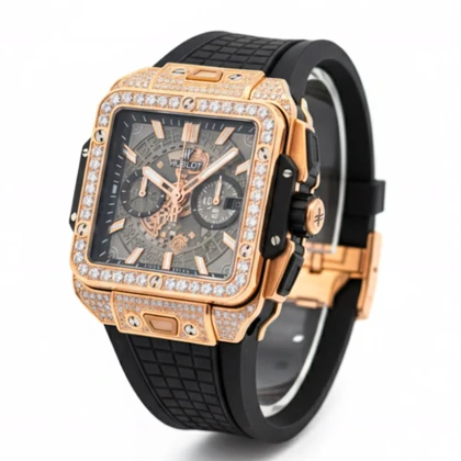 ساعت هابلوت دورنگین رزگلد