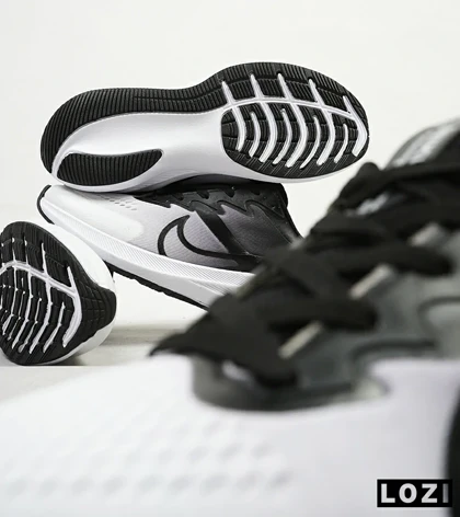 کفش کتانی مردانه سفید بادمجانی NIKE AIR zoomx