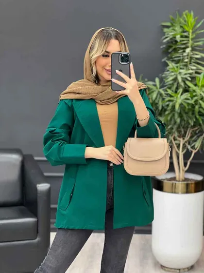 مانتو لینن سرشانه ژیله