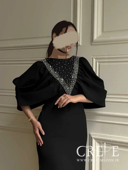 پیراهن سنگدوزی مثلثی