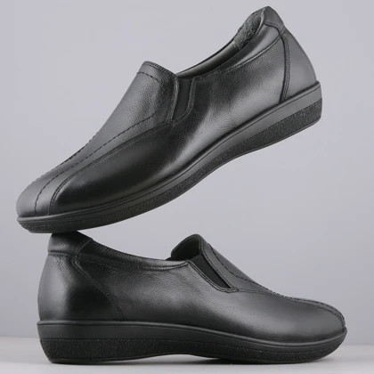 کفش روزمره زنانه چرم یلسان مدل بارین کد 608-MC