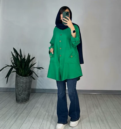 مانتو دکمه دار قاصدک1