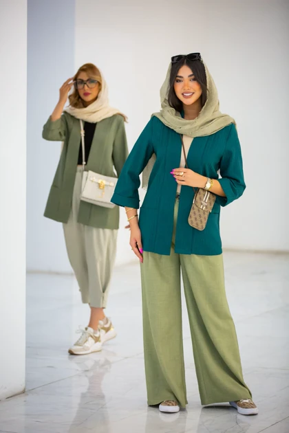مانتو راه راه یقه شالی New