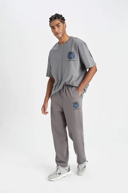 DeFactoFit NBA گلدن استیت واریرز، شلوار ورزشی گشاد و راست با جیب راست C9260AX24AU