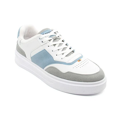 کتانی مردانه Bershka سفید آبی t بزرگپا کد 7085
