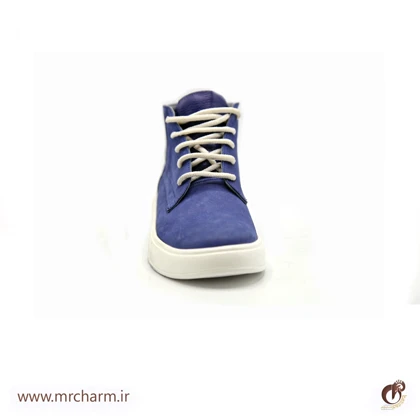 نیم بوت سرمه ای چرم نبوک mrc2111-27