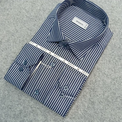 پیراهن طرحدار مردانه قواره ازاد ( قواره کلاسیک ) _ استین بلند