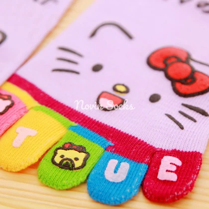 جوراب انگشتی طرح kitty