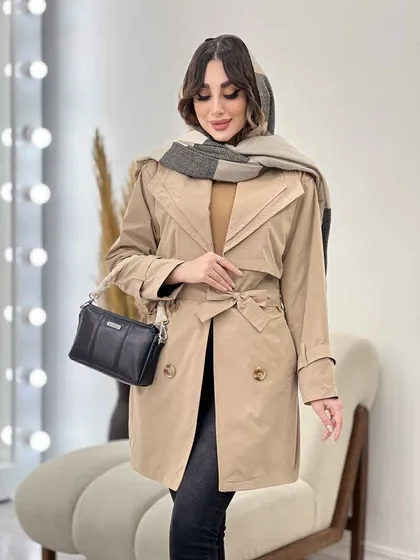 بارانی یقه دوبل باران