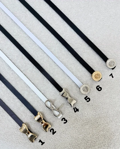 کمربند چرم باریک