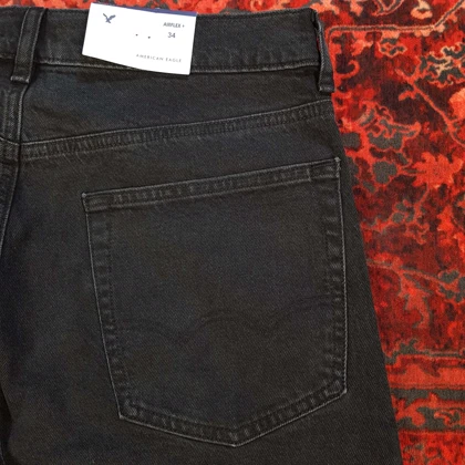 شلوار جین مردانه بگ استایل ذغالی American eagle کد 341