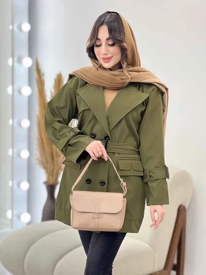 بارانی سرجیب دوبل ژیله دار