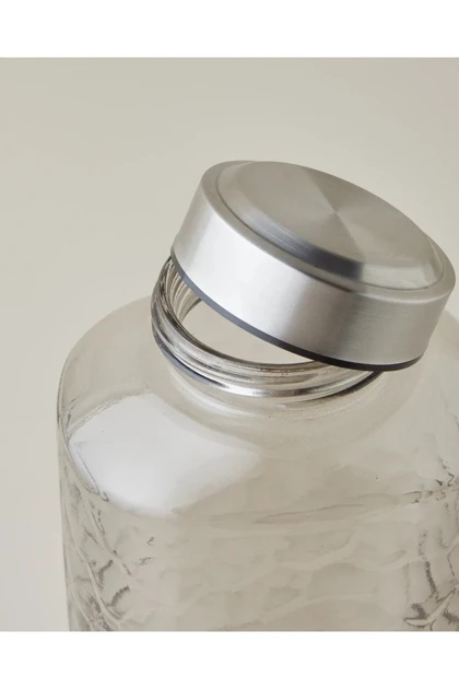 بطری شیشه‌ای English Home مدل Rova 1800 ml - ذغالی