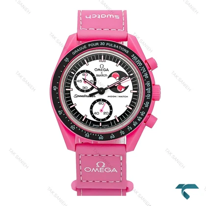 ساعت امگا سواچ ماموریت به ماه صورتی طرح جدید Omega-7949-U