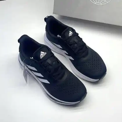 کفش آدیداس ای‌کیو رانینگ مشکی سفید Adidas EQ Running Black White