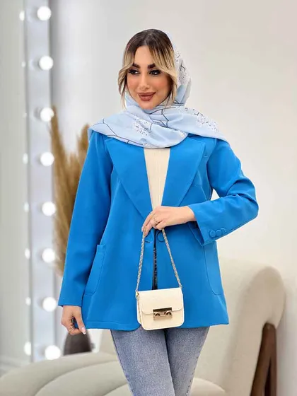 مانتو مازراتی یقه انگلیسی تک جیب