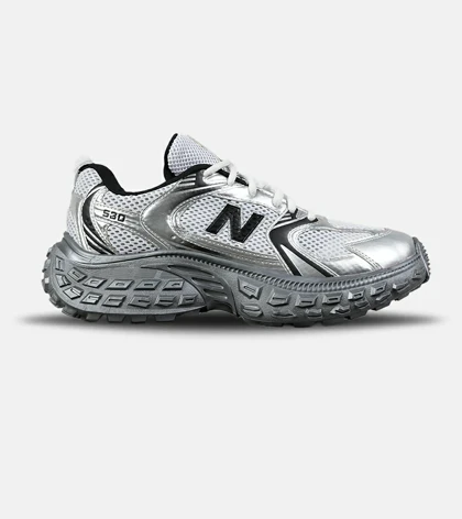 کفش کتانی مردانه و زنانه طوسی نقره ای NEW BALANCE 530 V02 مدل 7638