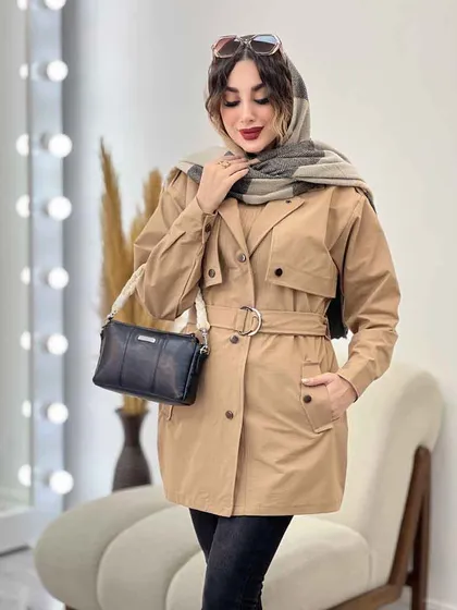 بارانی ژیله دار ساینا