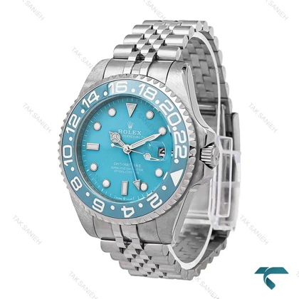 ساعت مردانه رولکس جی ام تی مستر 2 صفحه تیفانی بند جوبیلی Rolex-6620-G