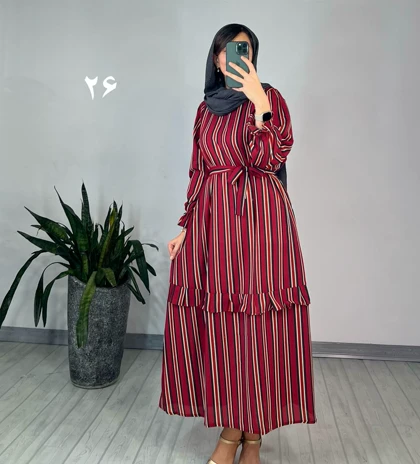 پیراهن مانتویی شکوفه با ارسال رایگان