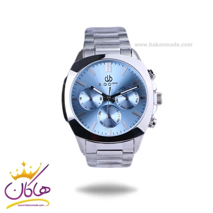 ساعت مچی بیگوتی مردانه فلزی صفحه آبی فول تایم BG.1.10505-6
