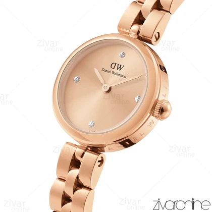 ساعت دنیل ولینگتون زنانه ELAN تمام رزگلد ایندکس نگین‌دار 105501