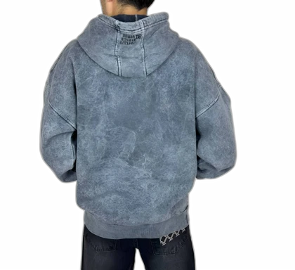 هودی سنگشور مردانه آبی کبالت با قواره باکسی