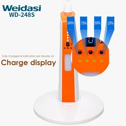 پنکه ایستاده شارژی 18 اینچ ویداسی مدل weidasi WD-248 با چراغ LED
