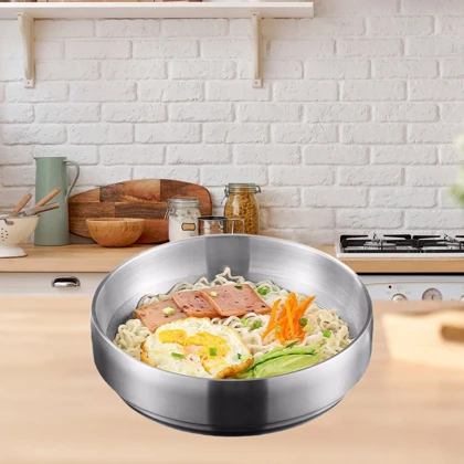 کاسه دوجداره استیل سیلور یونیک پلاس / Unique plus در سه سایز