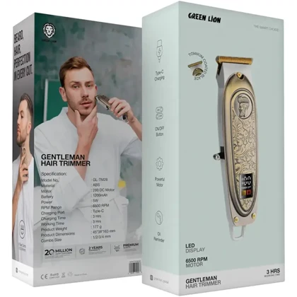 ماشین اصلاح شارژی گرین لاین Green Lion اصل مدل GL-TM28