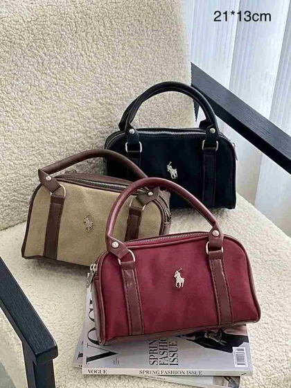کیف صندوقی جیر کوچک رنگ زرشکی