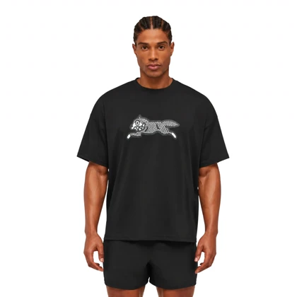تیشرت نخی مردانه زنانه اورسایز 1991 مدل Running Dog TS19105