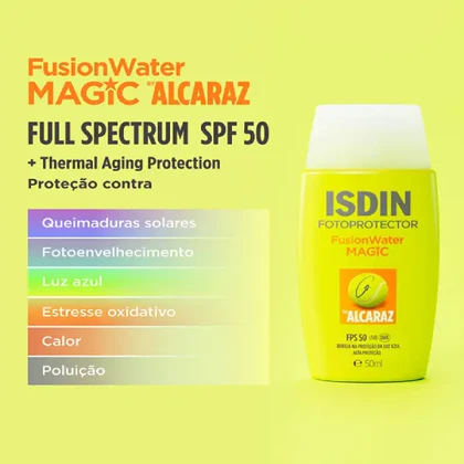 ضد آفتاب ایزدین[Isdin] فیوژن واتر مدل آلکاراز