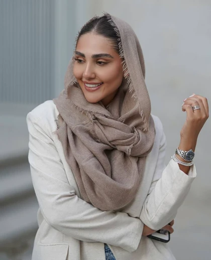 شال کنفی ساده پاییزه 20671