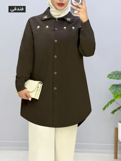 مانتو گلدوزی لینن گلدا کد 20145573