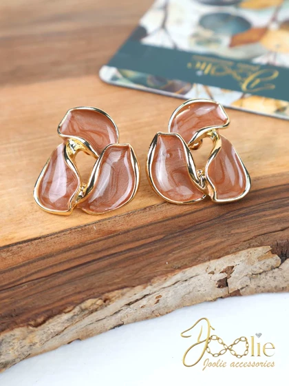 گوشواره استیل – میناکاری مدل گیلاوا کد E1245