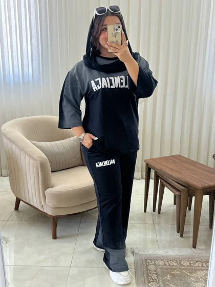 ست اسپرت زنانه و دخترانه راحتی بیرونی کد 457