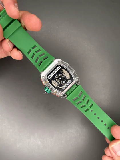 ساعت مچی ریچارد میل کورنوگراف قاب پلاستیکی سبز Richard Mille