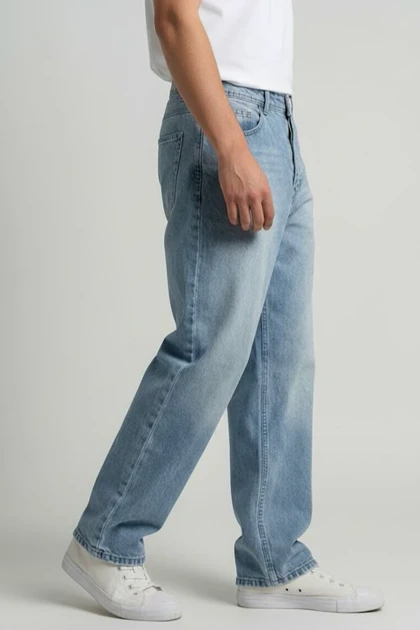 شلوار بگ مردانه جین یخی با کیفیت بالا SBN