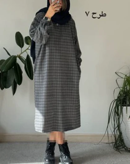 کفتان پشمی چهارخونه دیبا 6