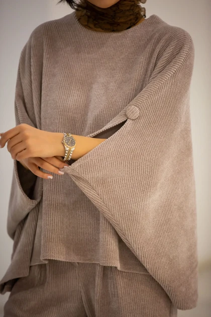 پانچ جلو بسته آستین دکمه